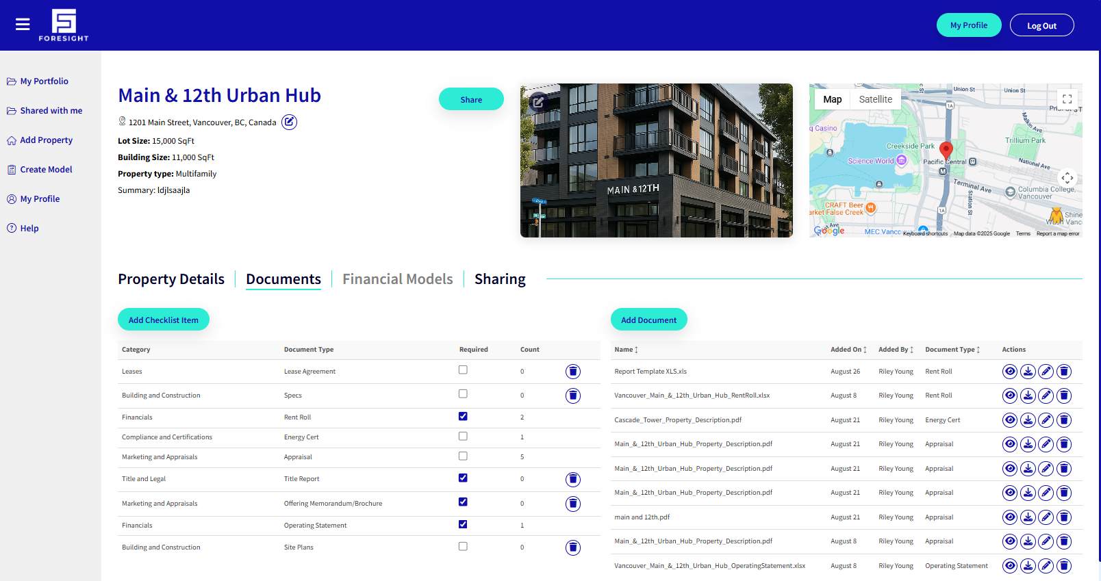 Automated data collection from commercial real estate documents into Foresight's underwriting engine